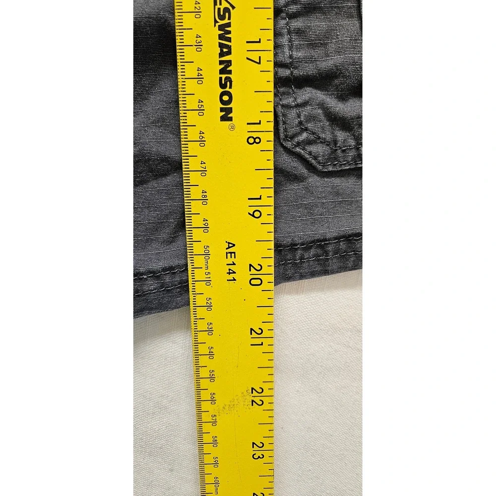 Wrangler Mens Cargo Shorts Dark Gray Charcoal Size 34 Casual Outdoor Utility